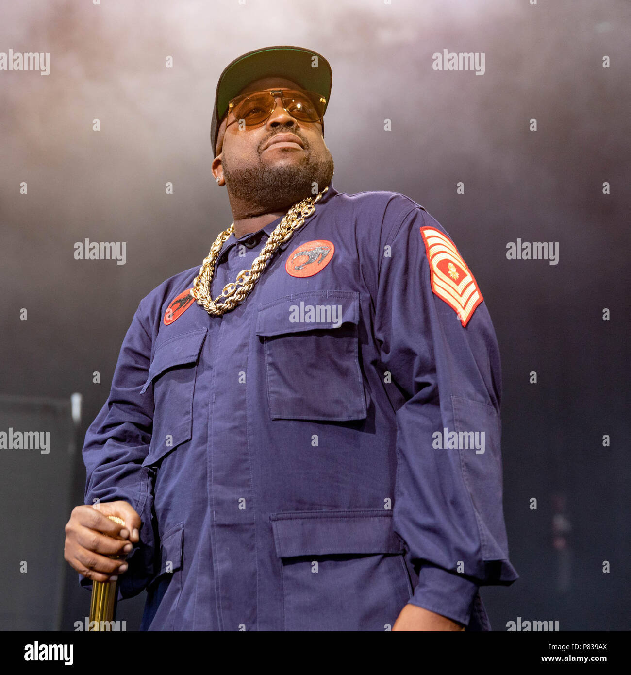 Milwaukee, Wisconsin, États-Unis. 7 juillet, 2018. (BIG BOI ANTWAN ANDRÉ PATTON) lors Summerfest Music Festival à Henry Maier Festival Park à Milwaukee, Wisconsin Crédit : Daniel DeSlover/ZUMA/Alamy Fil Live News Banque D'Images