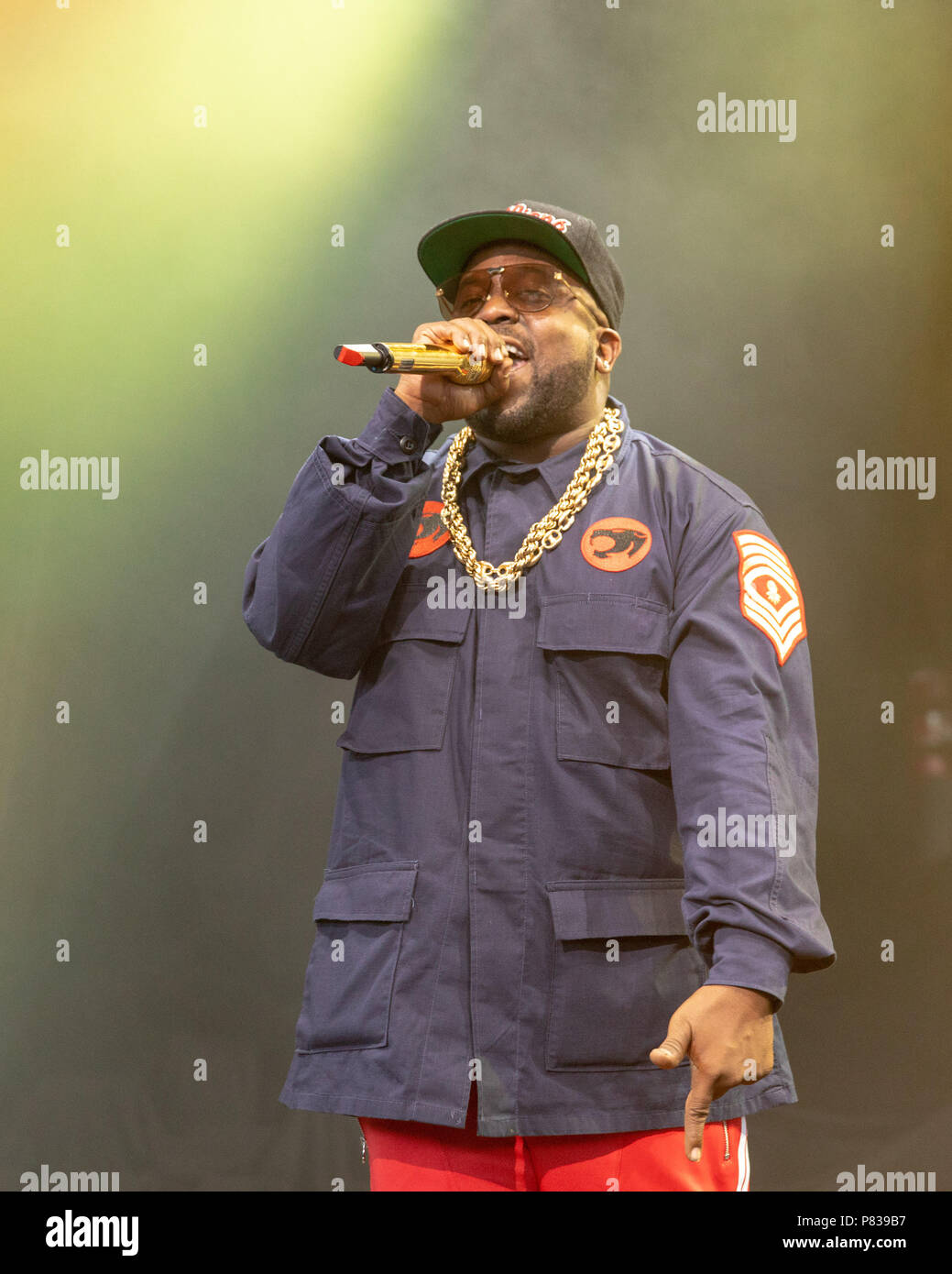 Milwaukee, Wisconsin, États-Unis. 7 juillet, 2018. (BIG BOI ANTWAN ANDRÉ PATTON) lors Summerfest Music Festival à Henry Maier Festival Park à Milwaukee, Wisconsin Crédit : Daniel DeSlover/ZUMA/Alamy Fil Live News Banque D'Images