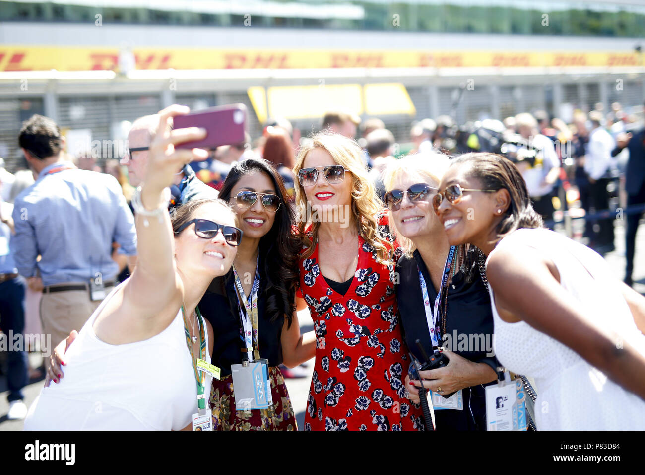 Sport Automobile : Championnat du Monde de Formule 1 de la FIA 2018, Grand Prix de Grande-Bretagne, Geri Horner 08.07.2018. Dans le monde d'utilisation | Banque D'Images