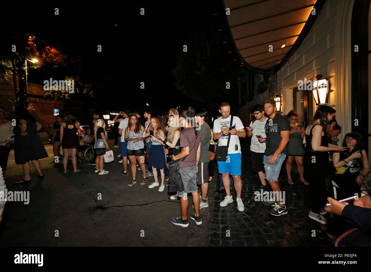 Rome, Italie. 9e juillet 2018. JOHNNY DEEP TOUS Hôtel EDEN *** NO WEB *** *** PAS DE SERVICE QUOTIDIEN indépendant Crédit : Photo Agency Srl/Alamy Live News Banque D'Images