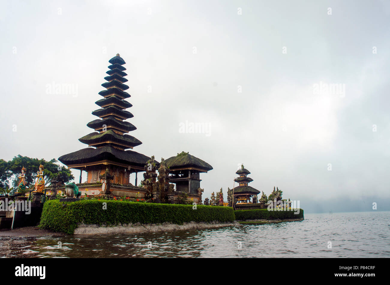Pura Ulun Danu, Danau Beratan, Bali Bedugul Banque D'Images