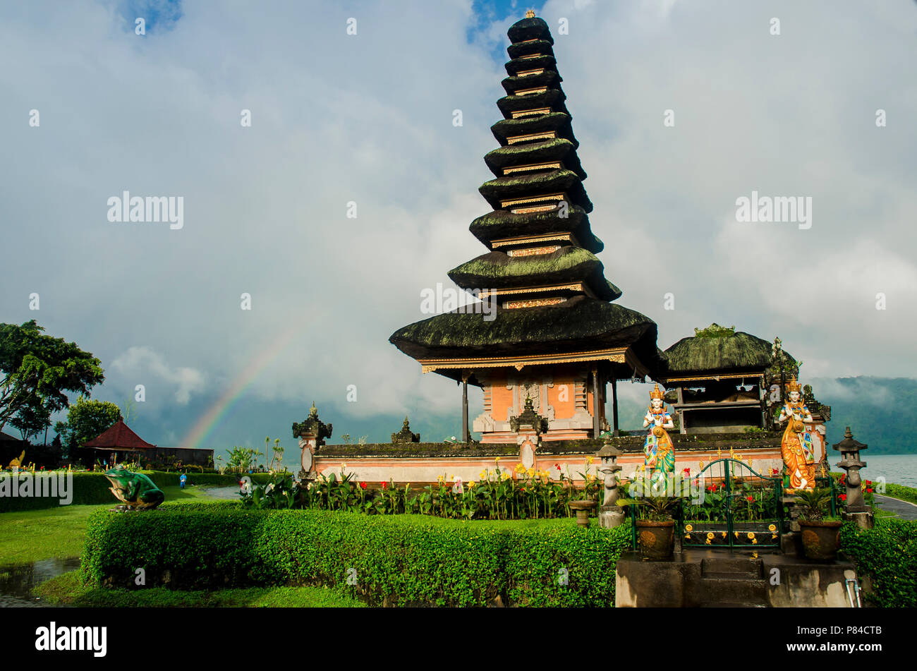 Pura Ulun Danu, Danau Beratan, Bali Bedugul Banque D'Images