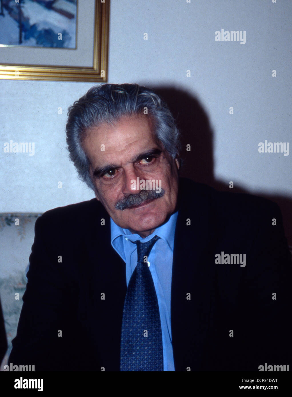 Omar Sharif, ägyptischer und internationaler Acteurs et actrices, ca. Fin des années 1980 er Jahre. Omar Sharif, acteur égyptien et international, ca. fin des années 80. Banque D'Images