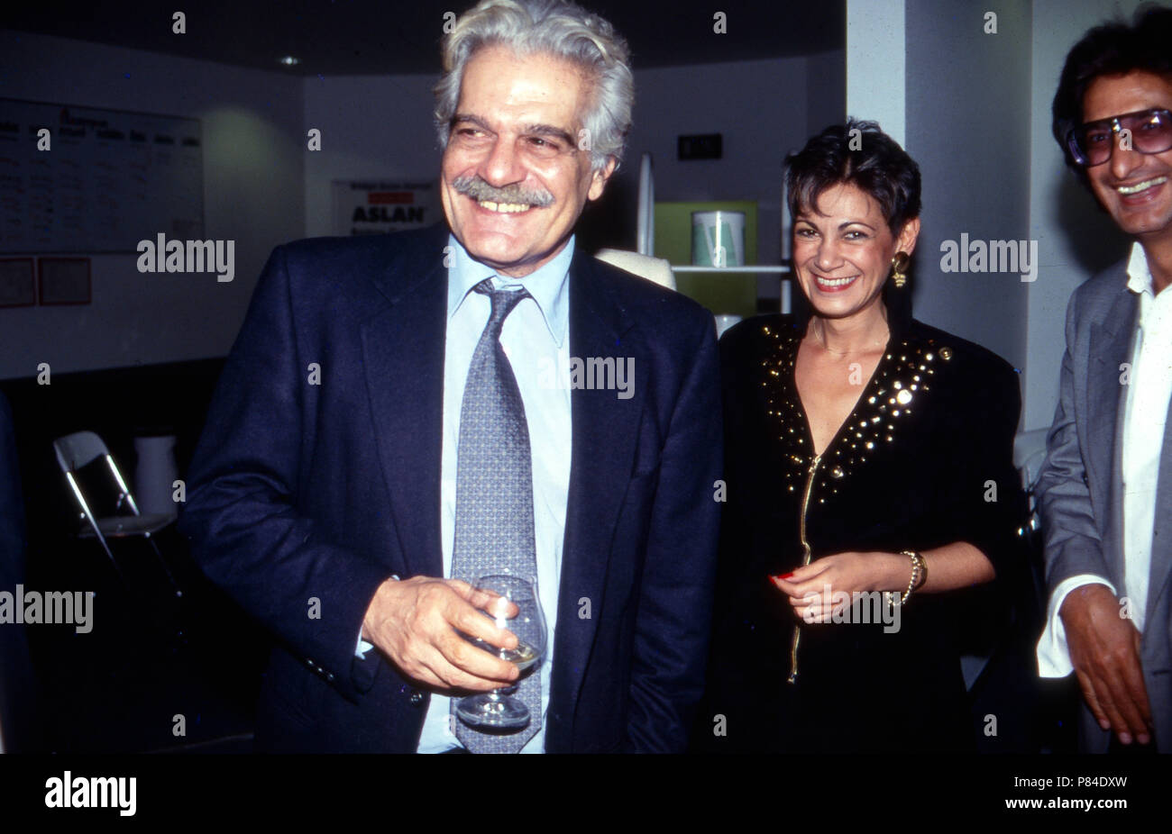 Omar Sharif, ägyptischer und internationaler Acteurs et actrices, ca. Fin des années 1980 er Jahre. Omar Sharif, acteur égyptien et international, ca. fin des années 80. Banque D'Images