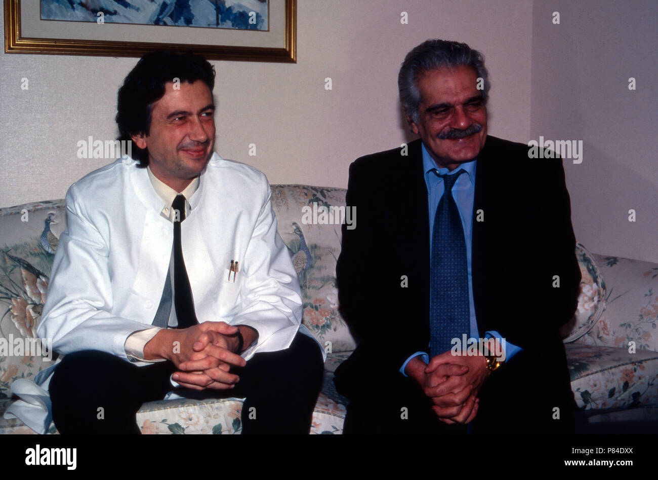 Omar Sharif, ägyptischer und internationaler Acteurs et actrices, ca. Fin des années 1980 er Jahre. Omar Sharif, acteur égyptien et international, ca. fin des années 80. Banque D'Images