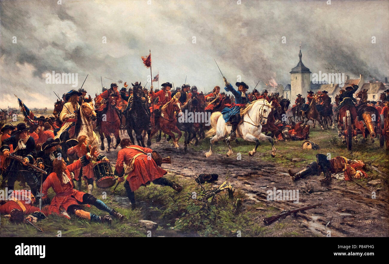 Crofts Ernest - William III à la bataille à Londres Banque D'Images