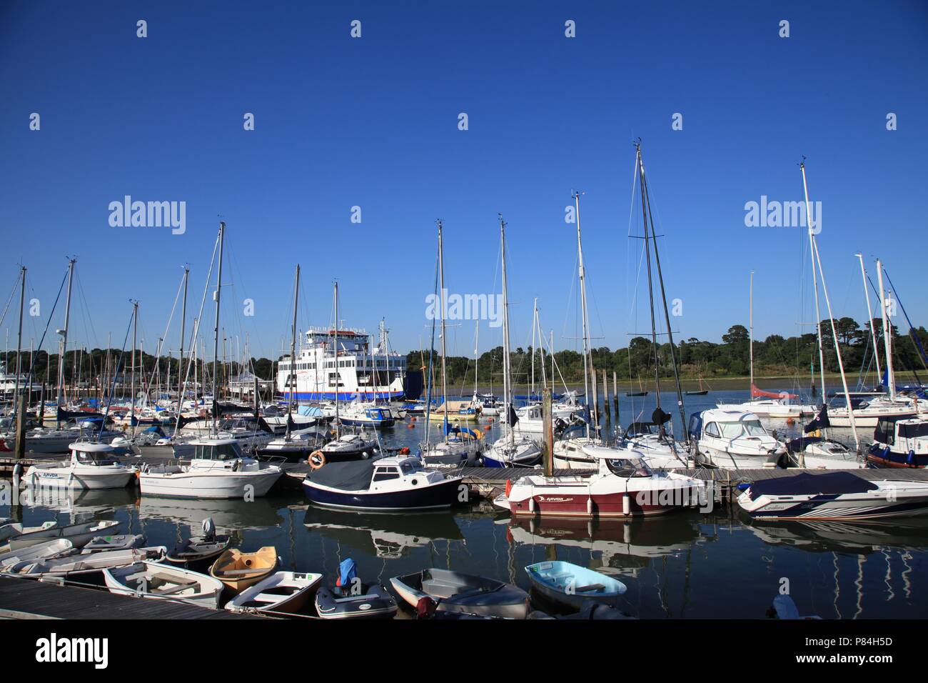 Rivière Lymington, Lymington, Hampshire, Royaume-Uni Banque D'Images