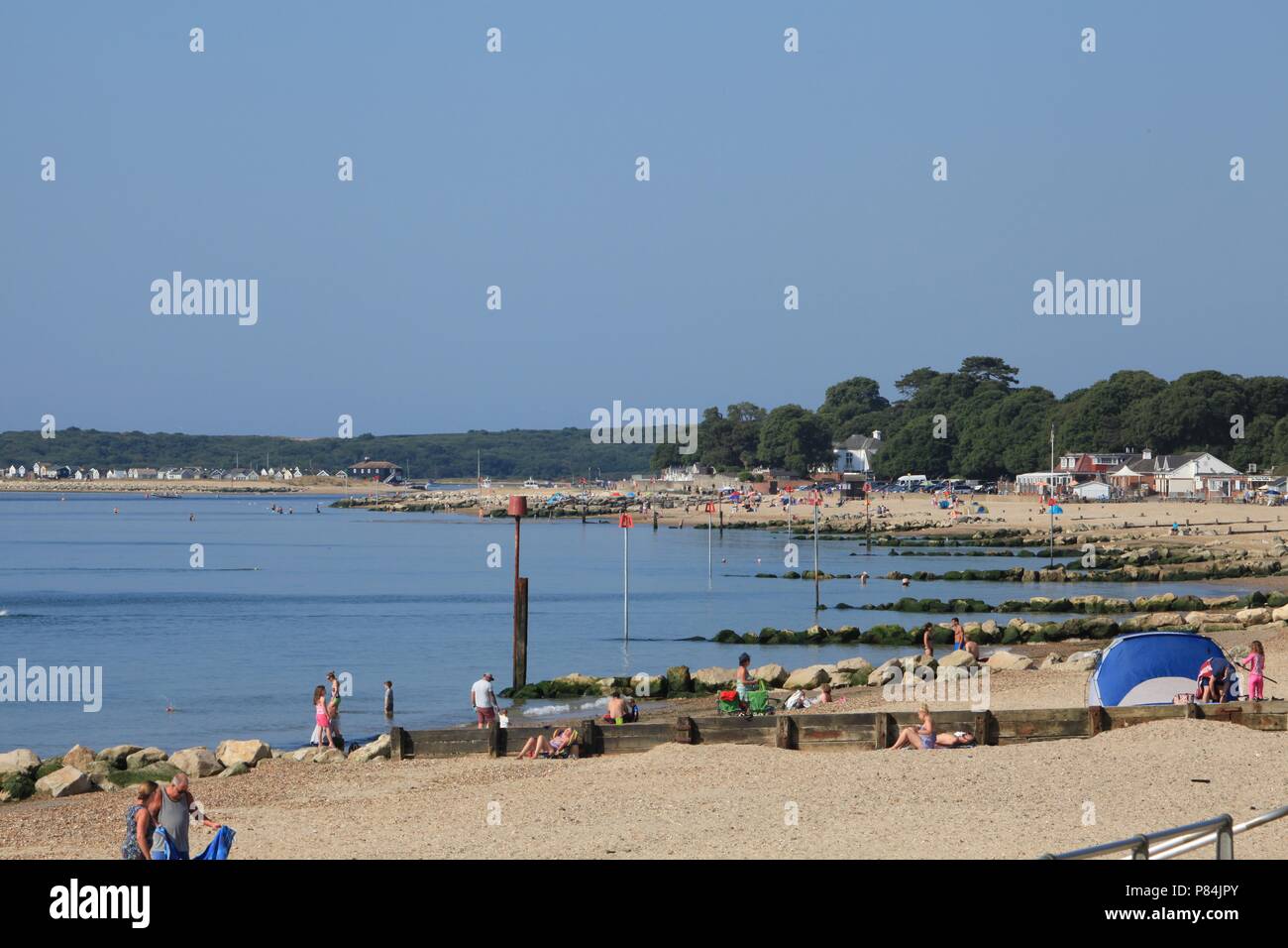 Avon Beach Mudeford, Christchurch, Dorset Banque D'Images