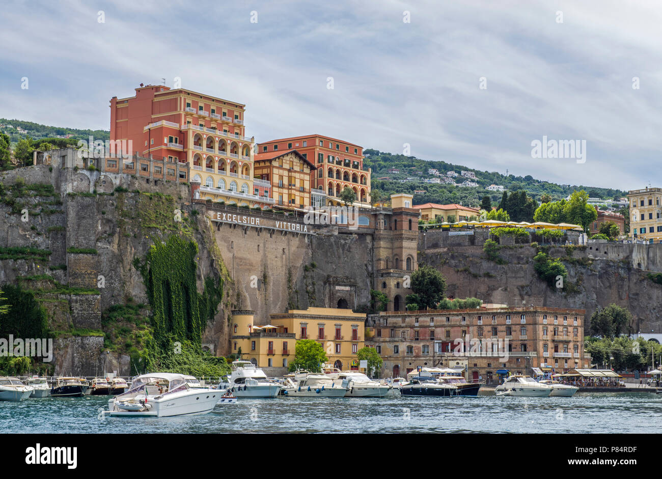 Marina Piccola Sorrento Italie Banque D'Images