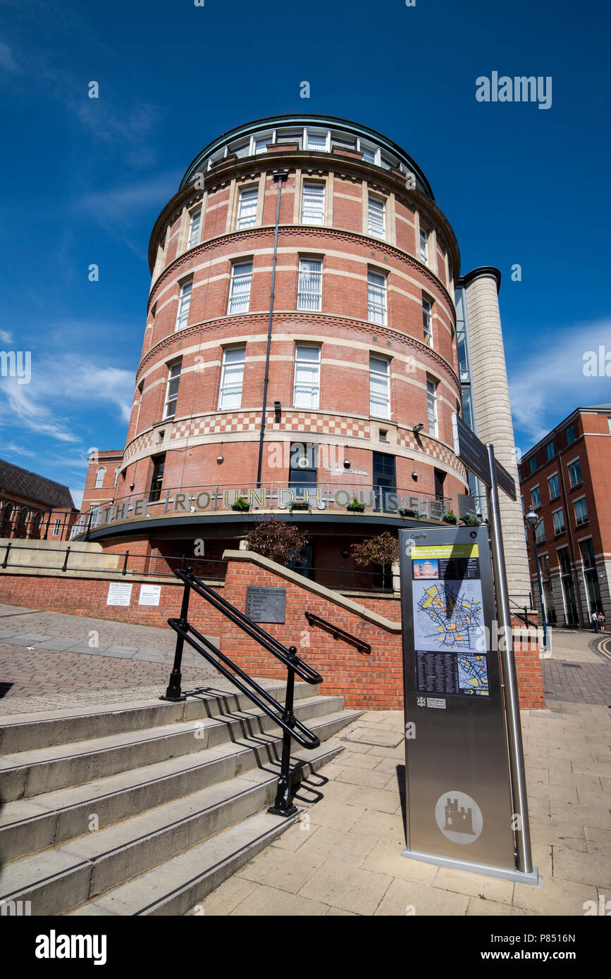 Le Roundhouse à Nottingham, Nottinghamshire England UK Banque D'Images