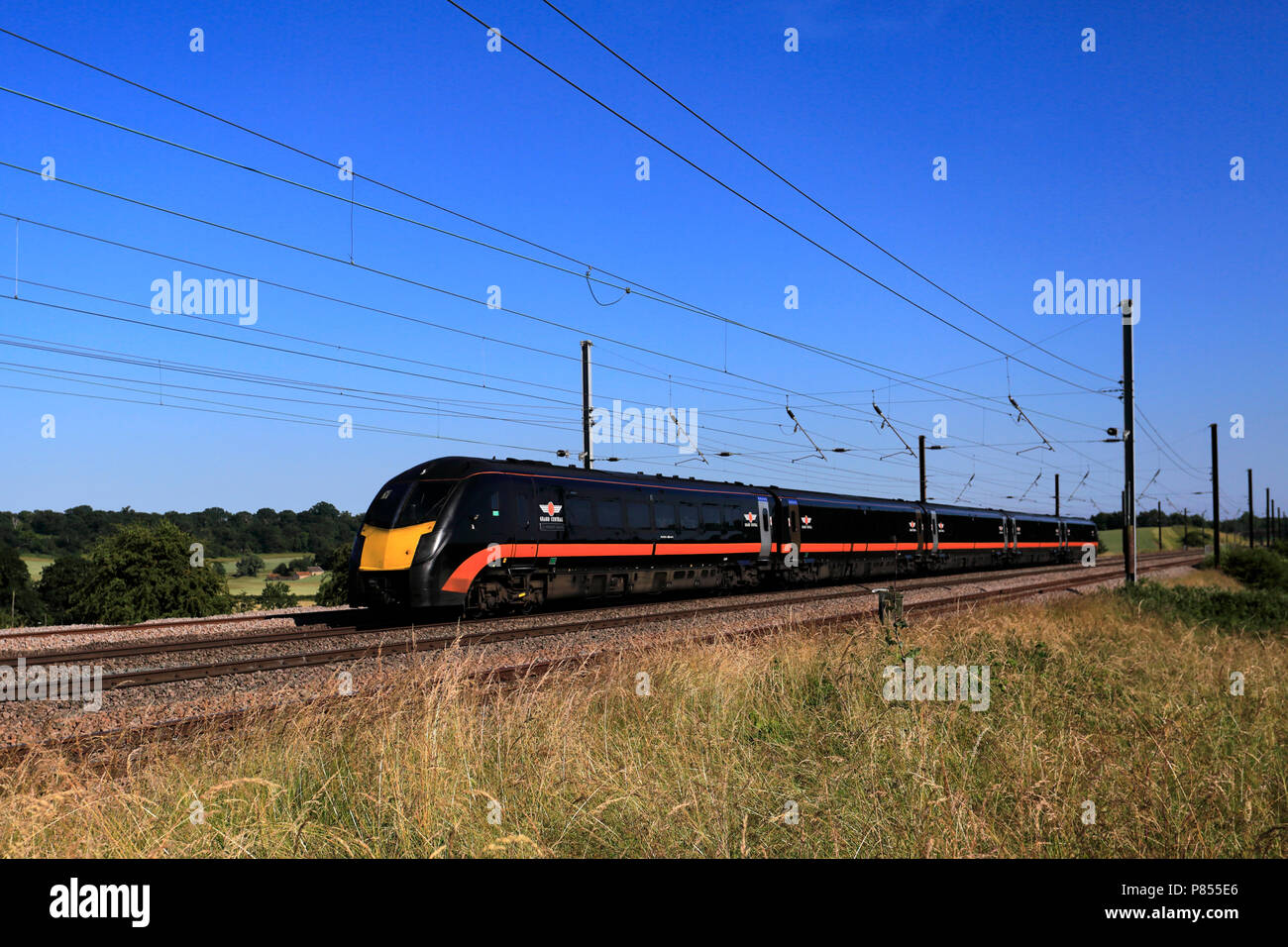180 classe Zephyr, Grand Central Trains, East Coast Main Line Railway, Peterborough (Cambridgeshire, Angleterre, RU Banque D'Images