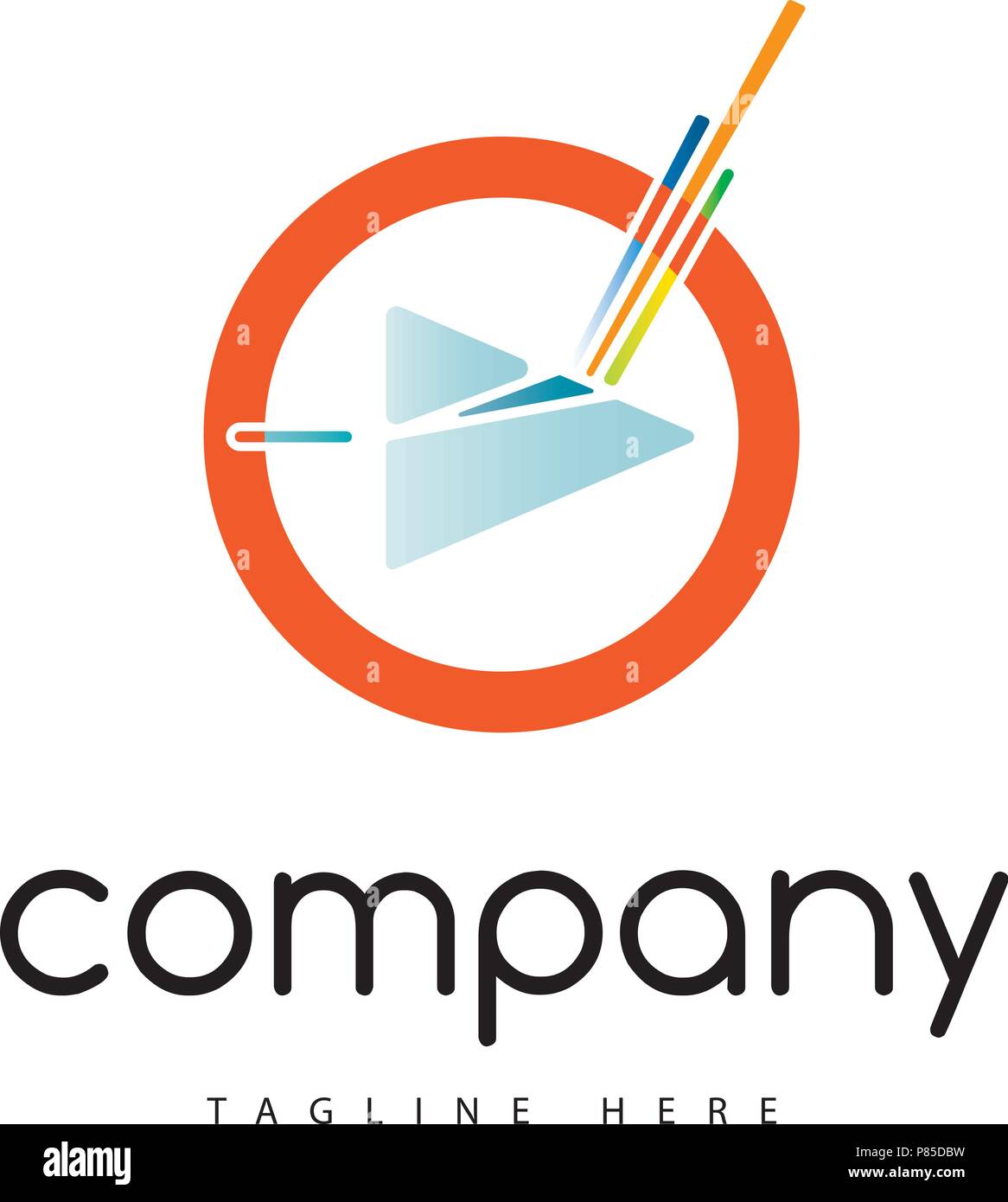 Logo Media Illustration de Vecteur