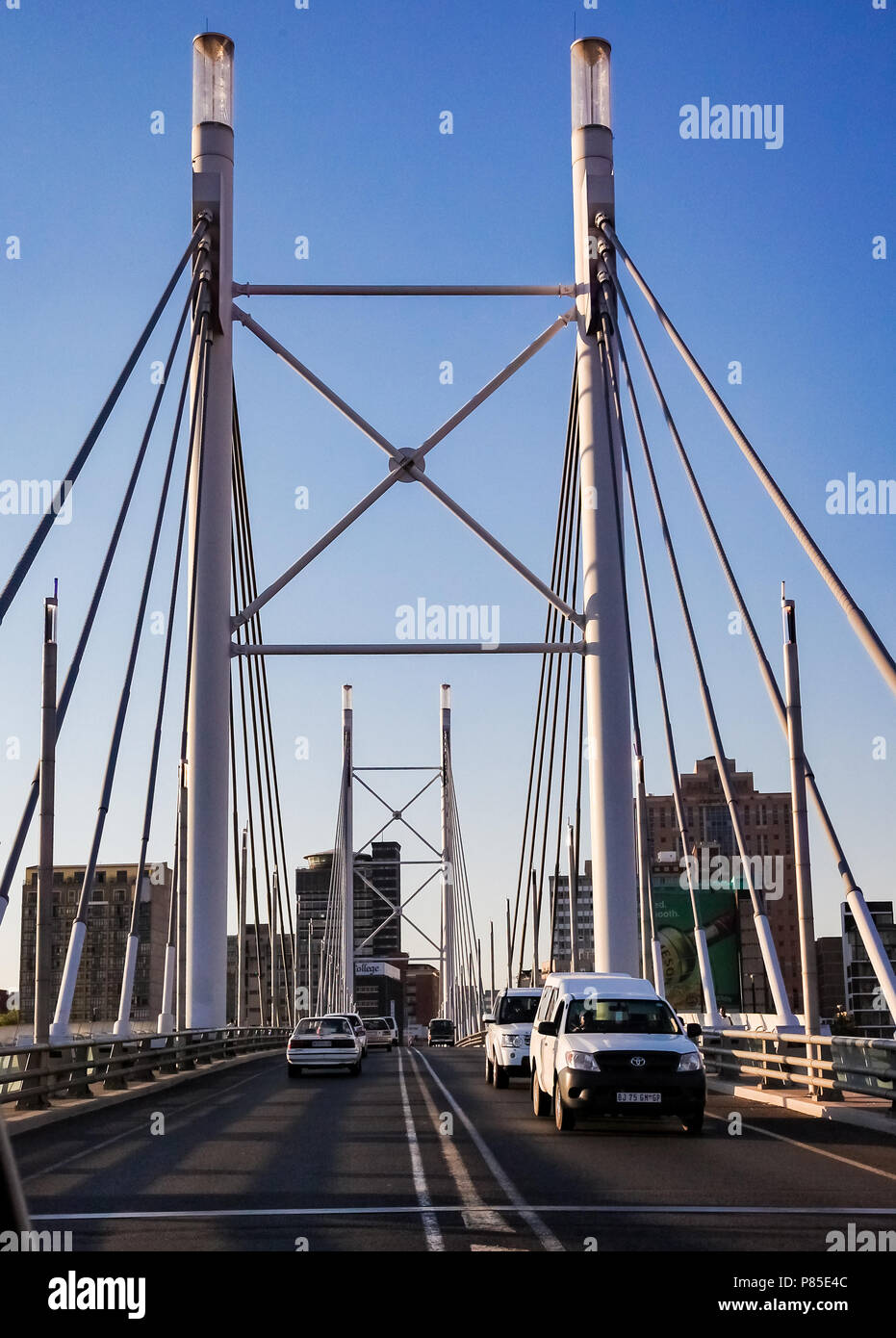 Johannesburg, Afrique du Sud, le 11 septembre 2011, Nelson Mandela Bridge à Braamfontein Johannesburg Banque D'Images