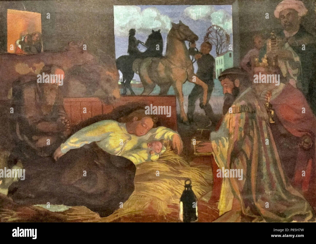 Denis Maurice - L 'Adoration des Mages Banque D'Images