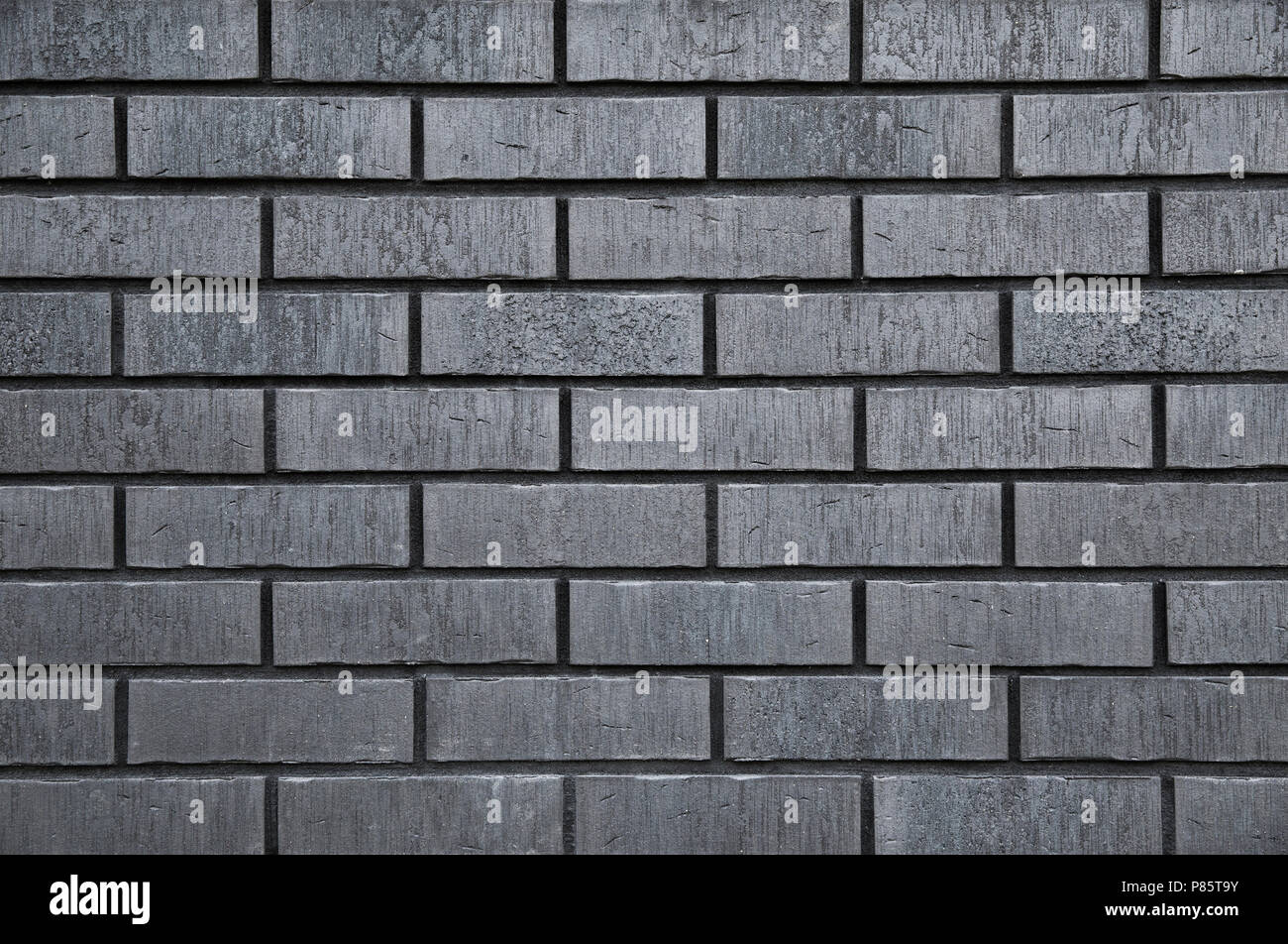 Mur de brique noire texture background Banque D'Images