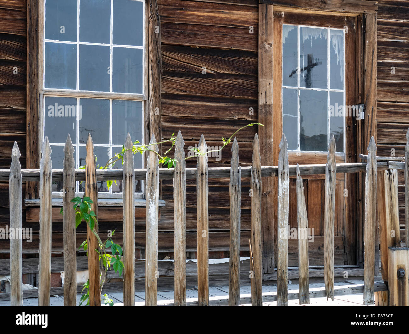 Chambre Conway, Bodie, ville fantôme de Bodie State Historic Park, Californie. Banque D'Images