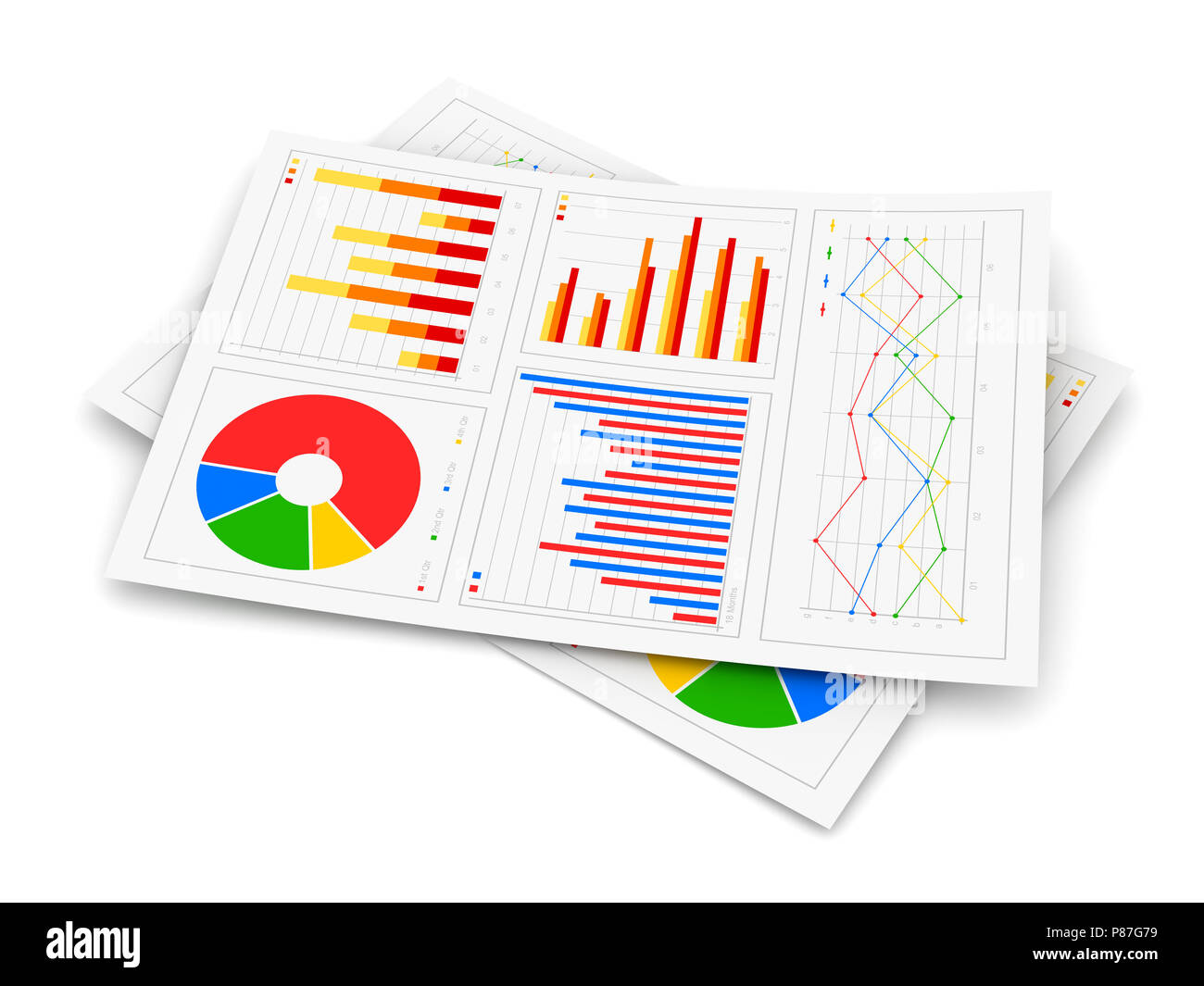 L'entreprise Financement Concept , c'est un rendu 3d'image de synthèse. Isolé sur blanc. Banque D'Images