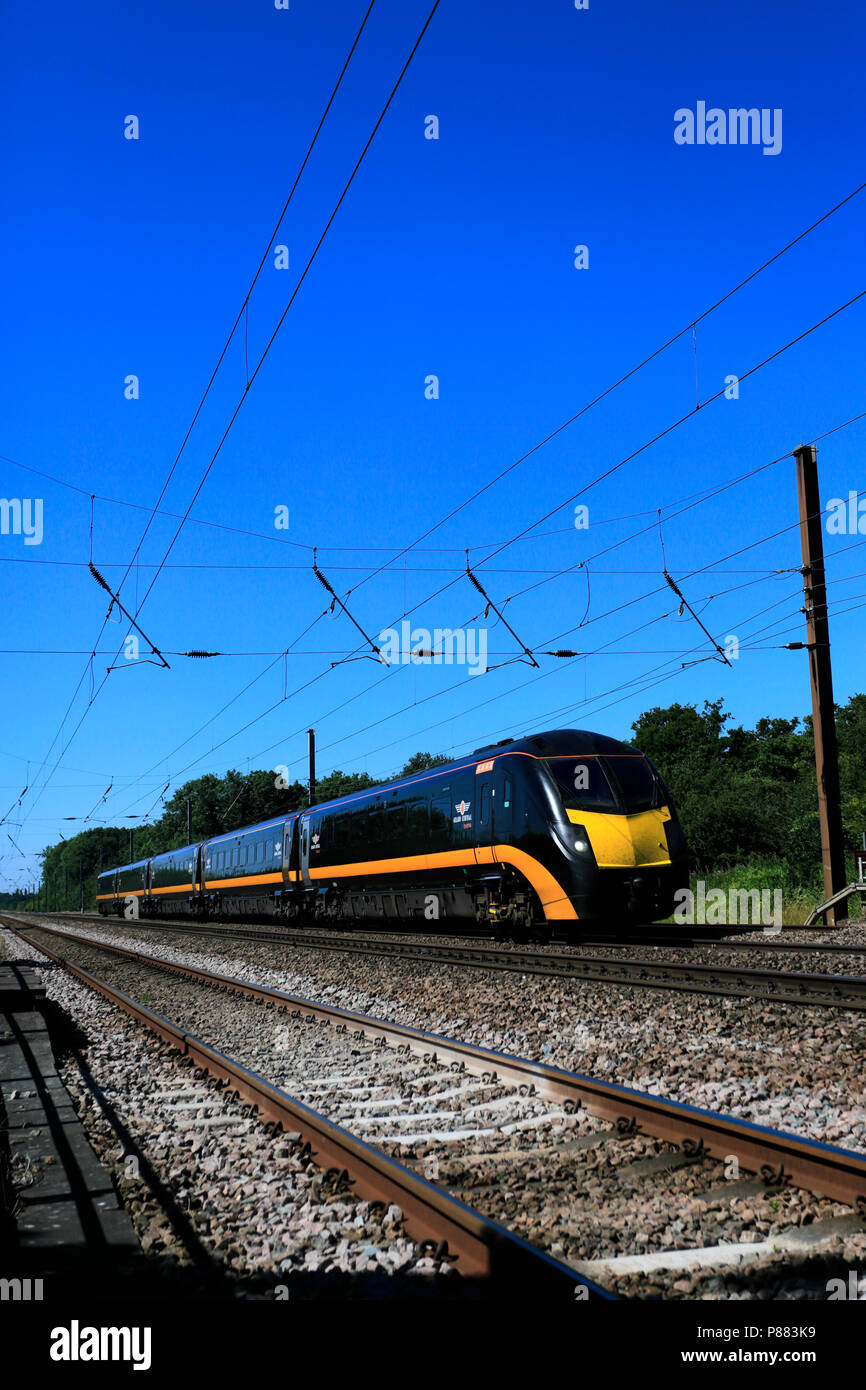 180 classe Zephyr, Grand Central Trains, East Coast Main Line Railway, Peterborough (Cambridgeshire, Angleterre, RU Banque D'Images