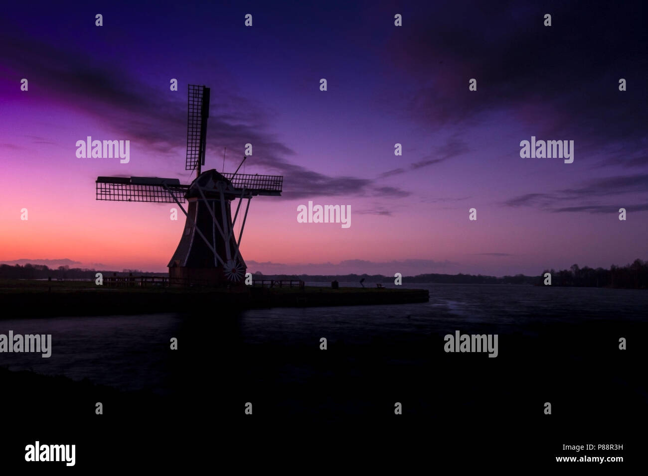 Windmolen de De Helper, Moulin De Helper Banque D'Images