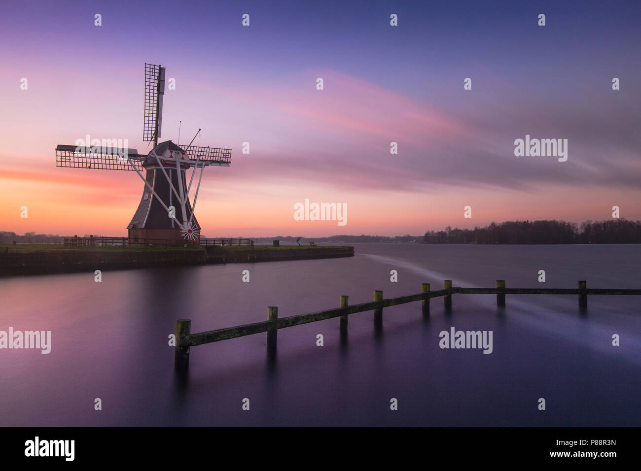 Windmolen de De Helper, Moulin De Helper Banque D'Images