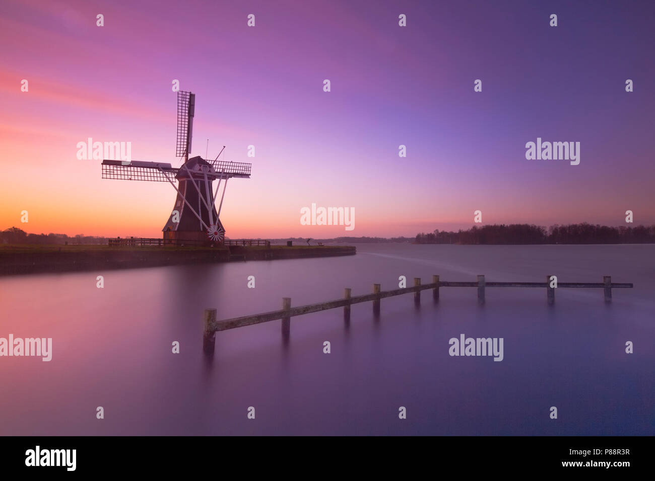 Windmolen de De Helper, Moulin De Helper Banque D'Images