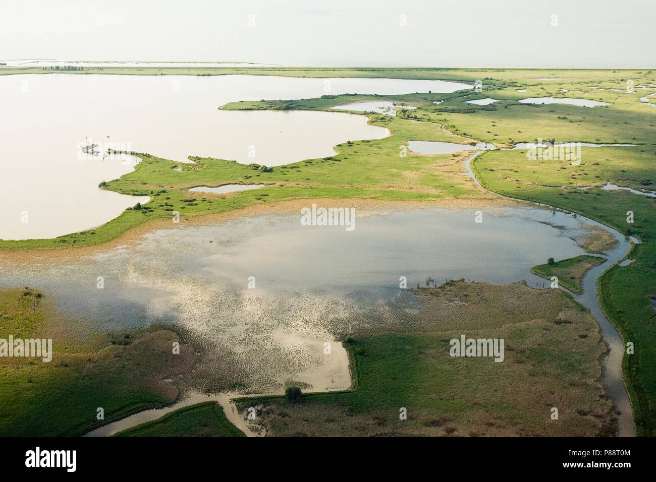 Luchtfoto van kust ; photo aérienne de côte Banque D'Images