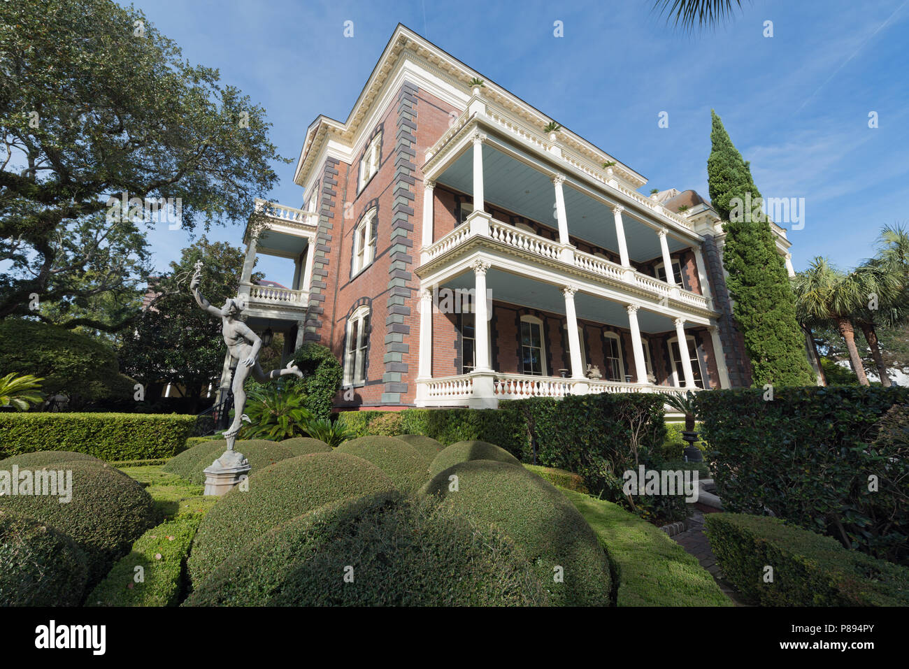 L'hôtel particulier de Calhoun à Charleston, Caroline du Sud Banque D'Images