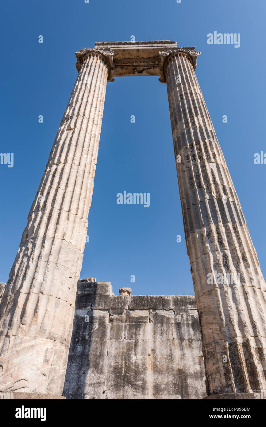Temple d'Apollon à Didymes, Turquie Banque D'Images