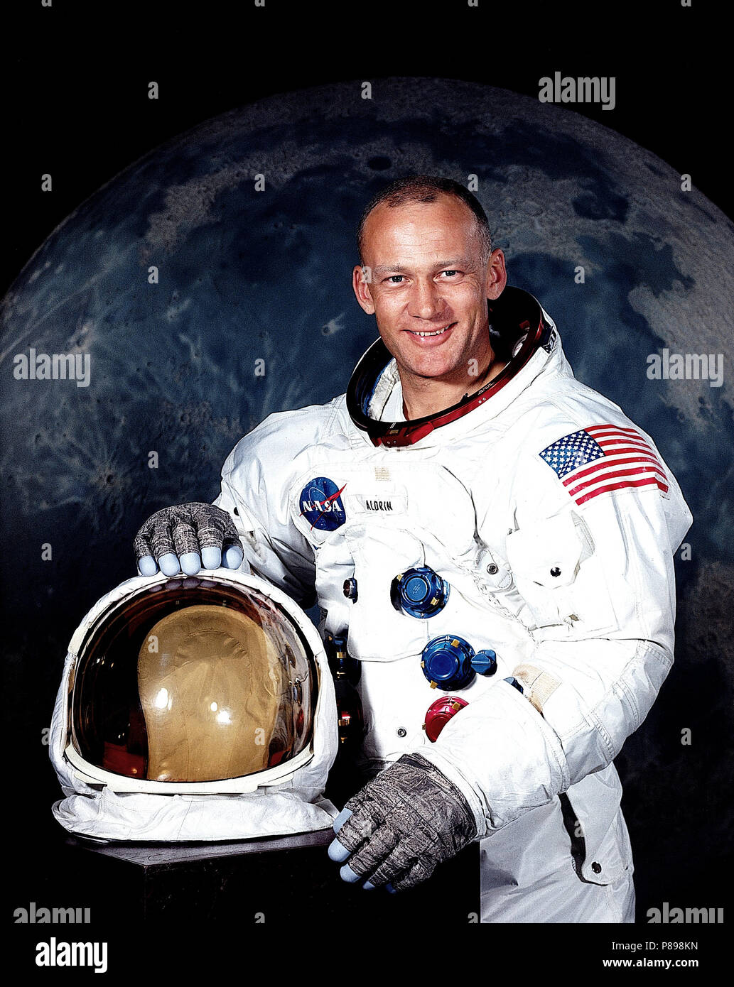 L'astronaute Edwin E. Aldrin Jr. Banque D'Images