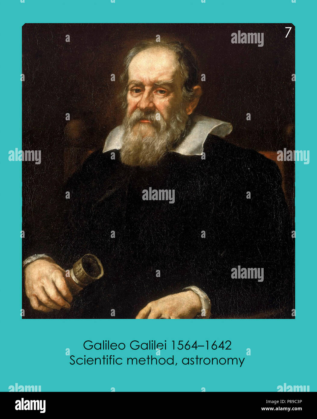 7 Galileo Galilei. Banque D'Images