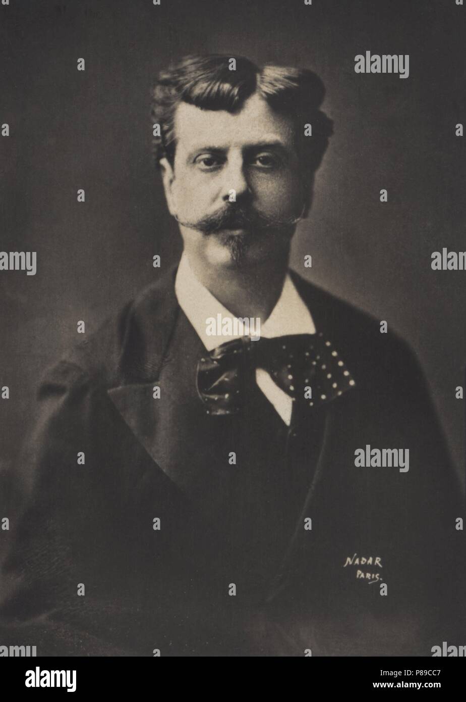 Alphonse de Neuville (1835-1885), pintor francés académico de spécialistes de temas militares. Fotografía de 1910. Banque D'Images