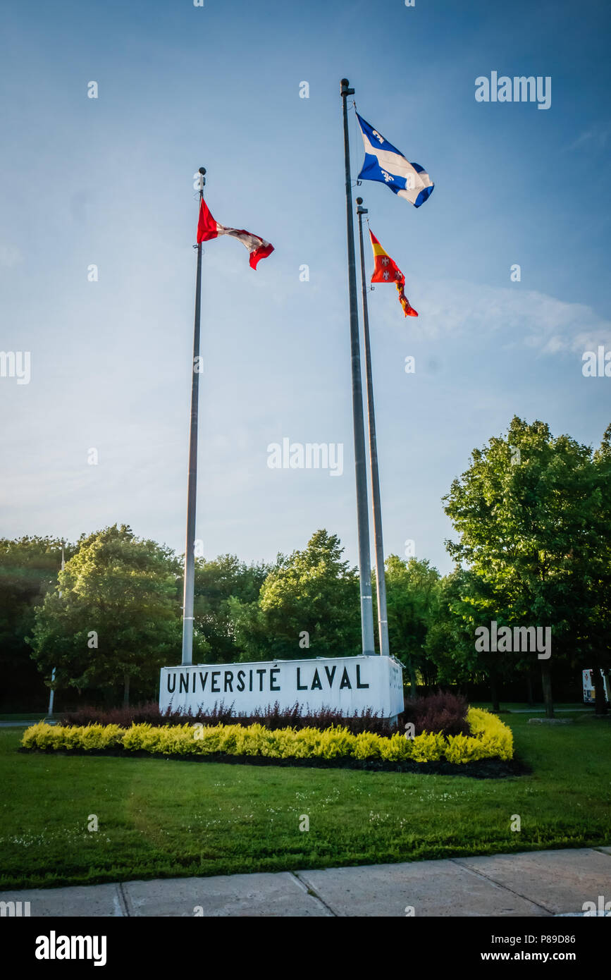 Université Laval est une université française à Québec canada Banque D'Images