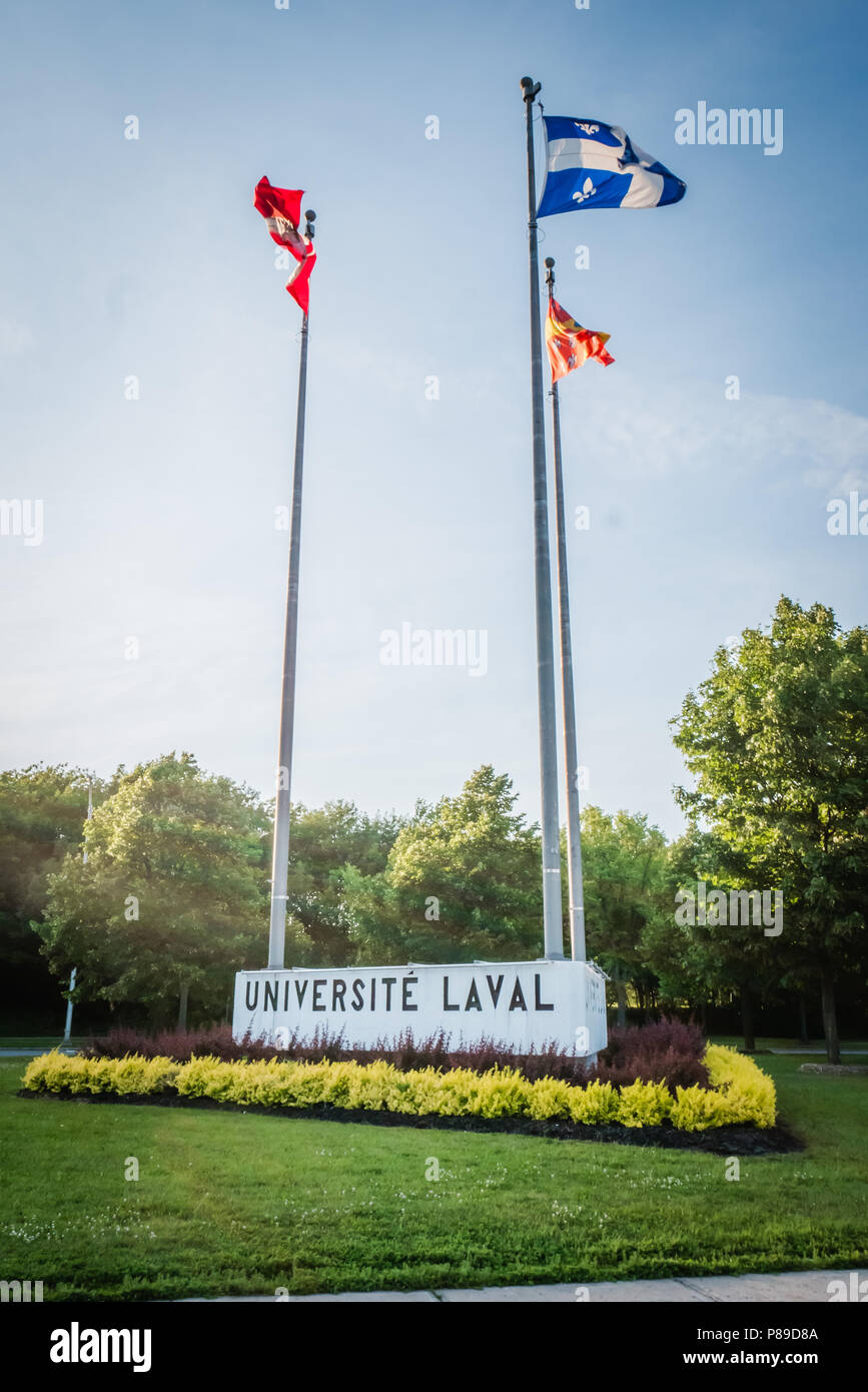 Université Laval est une université française à Québec canada Banque D'Images