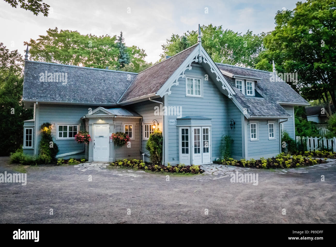 Villa Bagatelle 19e siècle architecture anglaise à Québec canada Banque D'Images