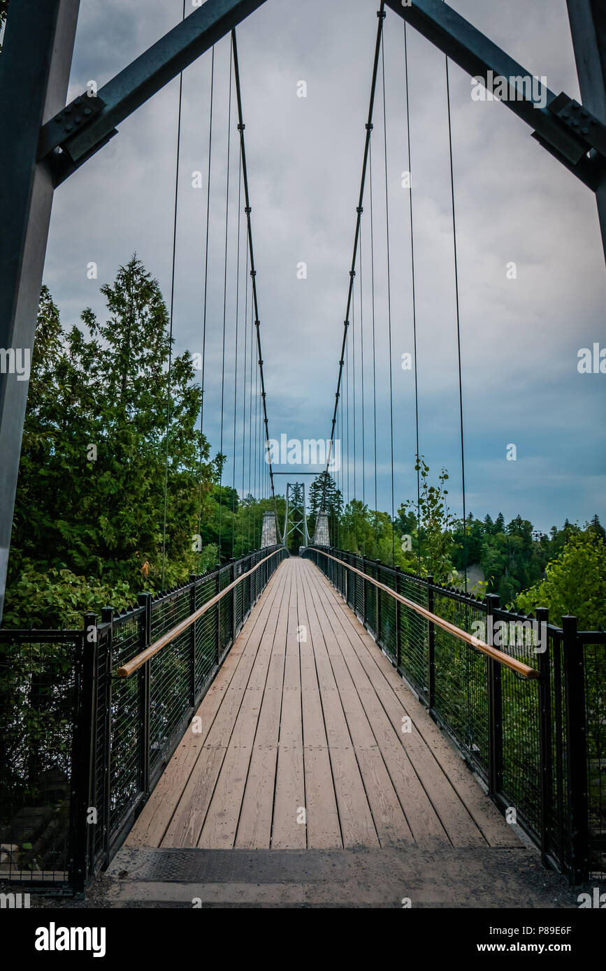 Chute Montmorency bridge Banque D'Images