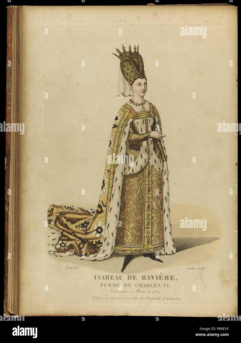 Isabeau de Bavière, Reine de France. Musée : collection privée. Banque D'Images