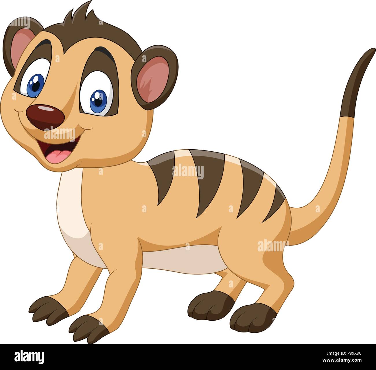 Cartoon happy cat Illustration de Vecteur