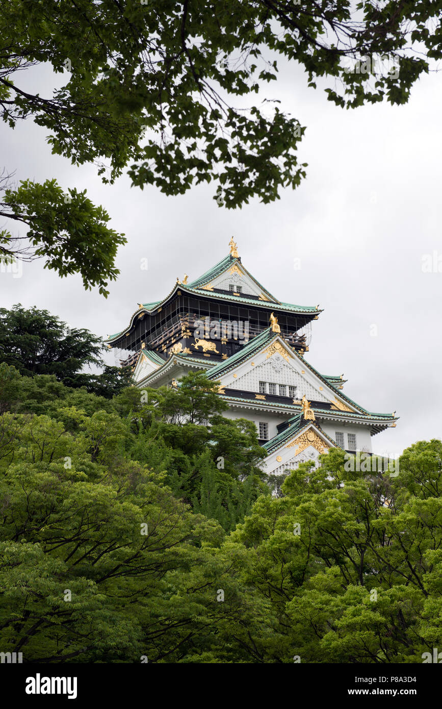 Le Château d'Osaka au Japon Banque D'Images