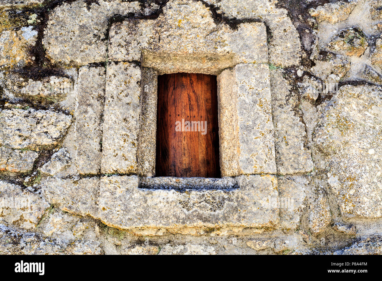 Détail de la rotation des roues en bois de la Chambre de la roue en Carie, Castelo Branco, Portugal Banque D'Images