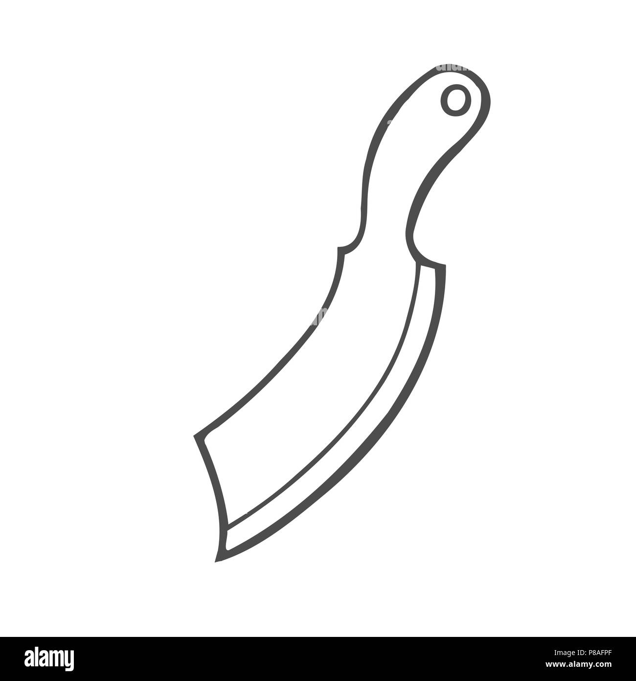 Ax bois croquis à main vector illustration Illustration de Vecteur