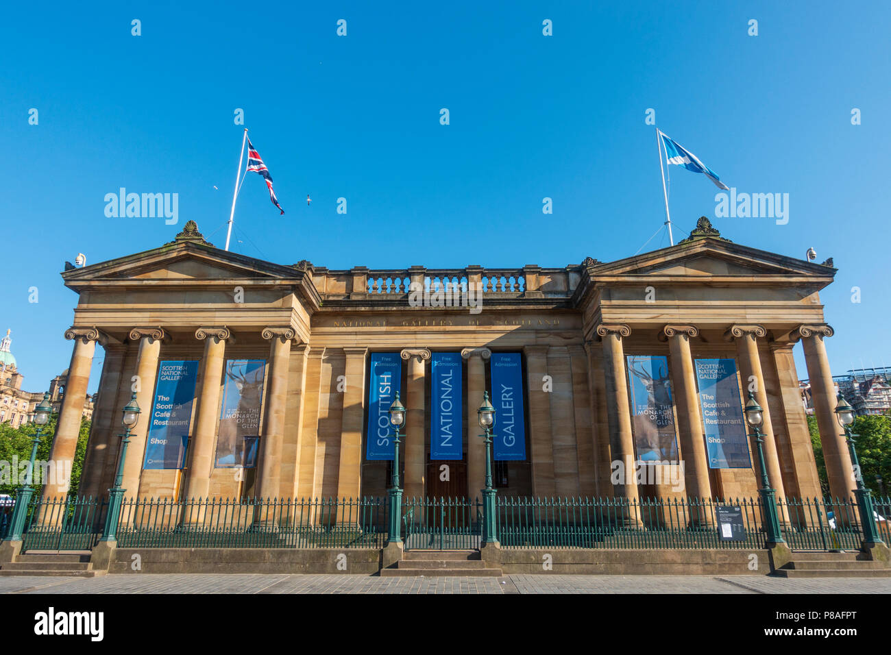 Extérieur de Scottish National Gallery Art Museum à Édimbourg, Écosse, Royaume-Uni Banque D'Images