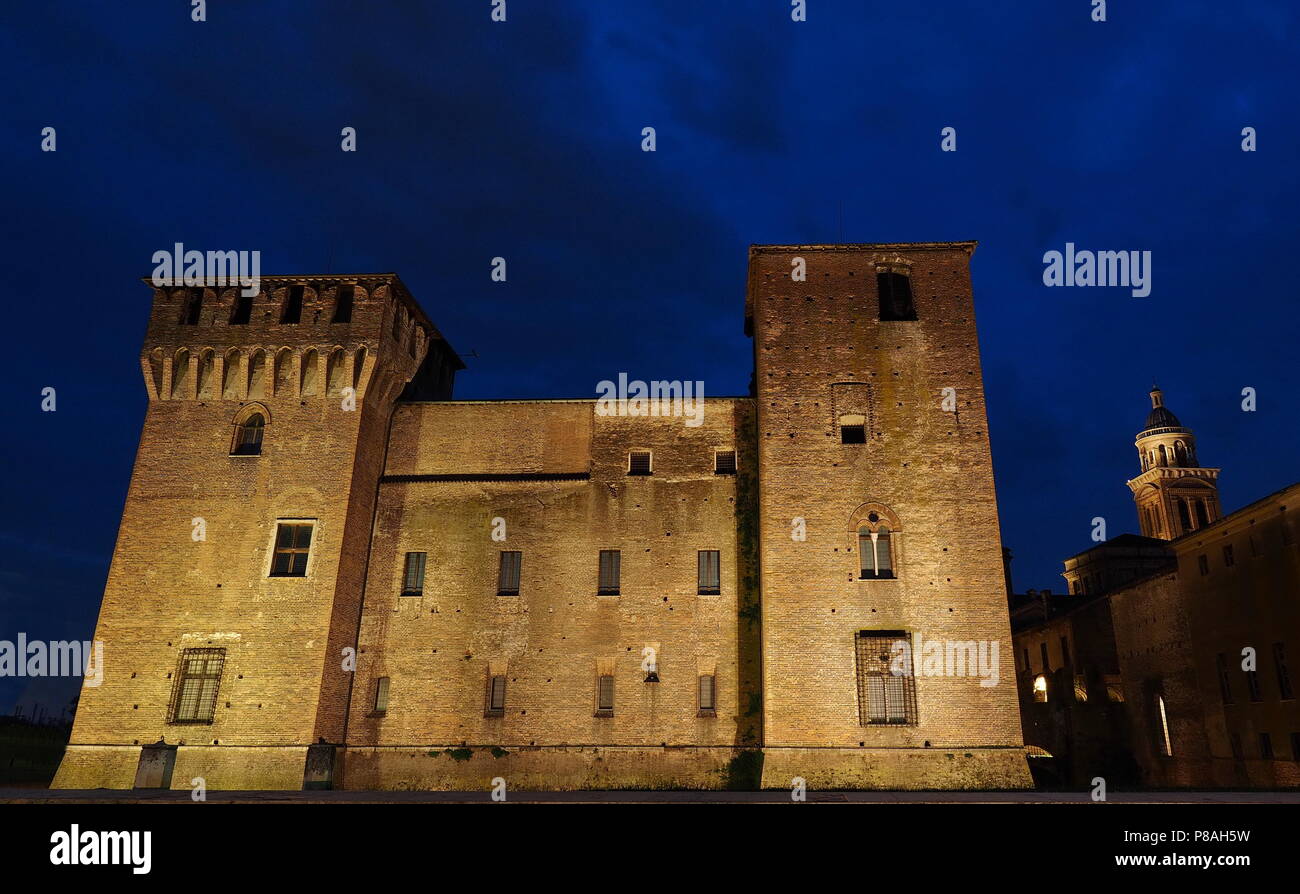 Château de palais ducal de Mantoue Banque D'Images