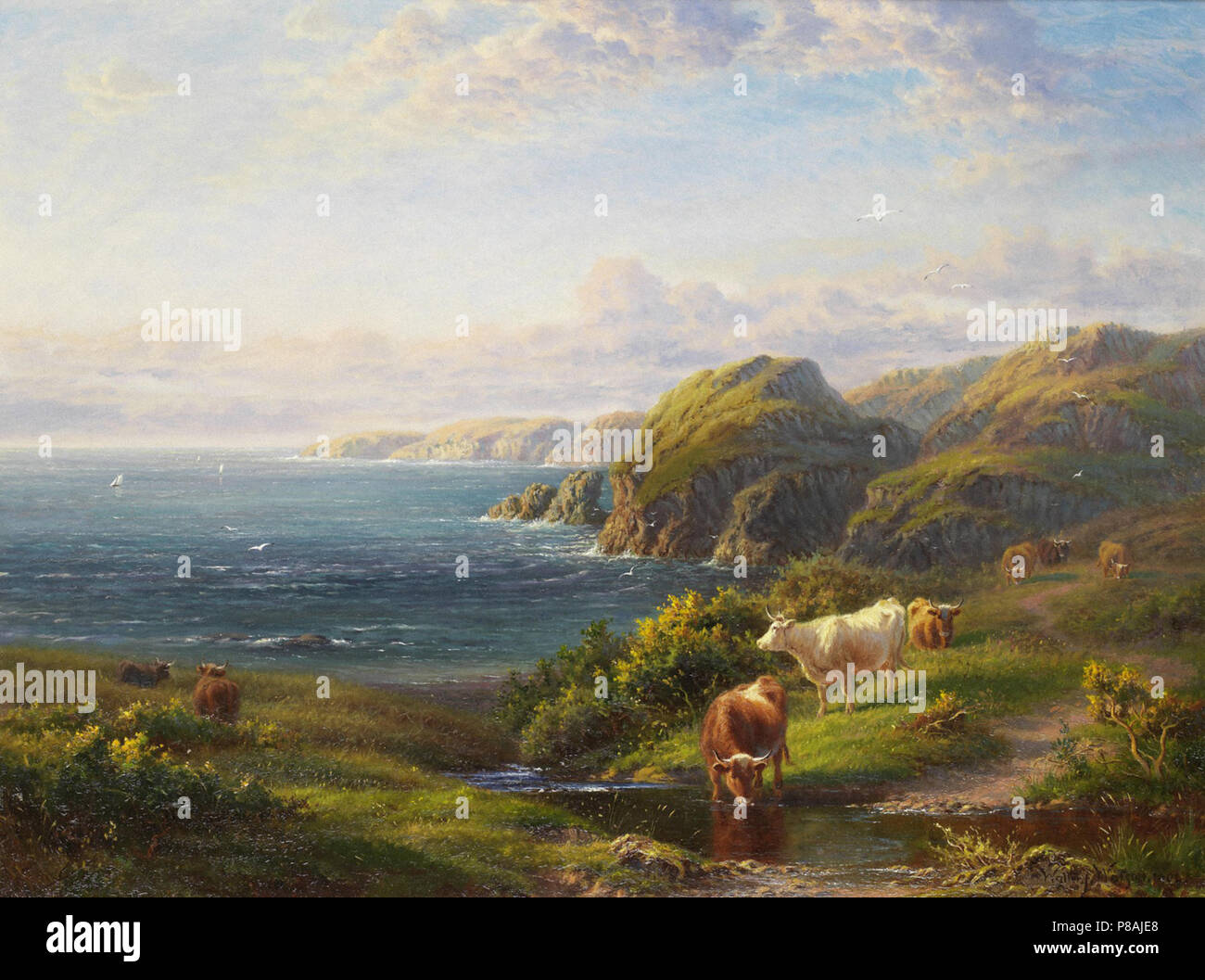 Watson Walter J - Redwharf Bay Anglesey Banque D'Images