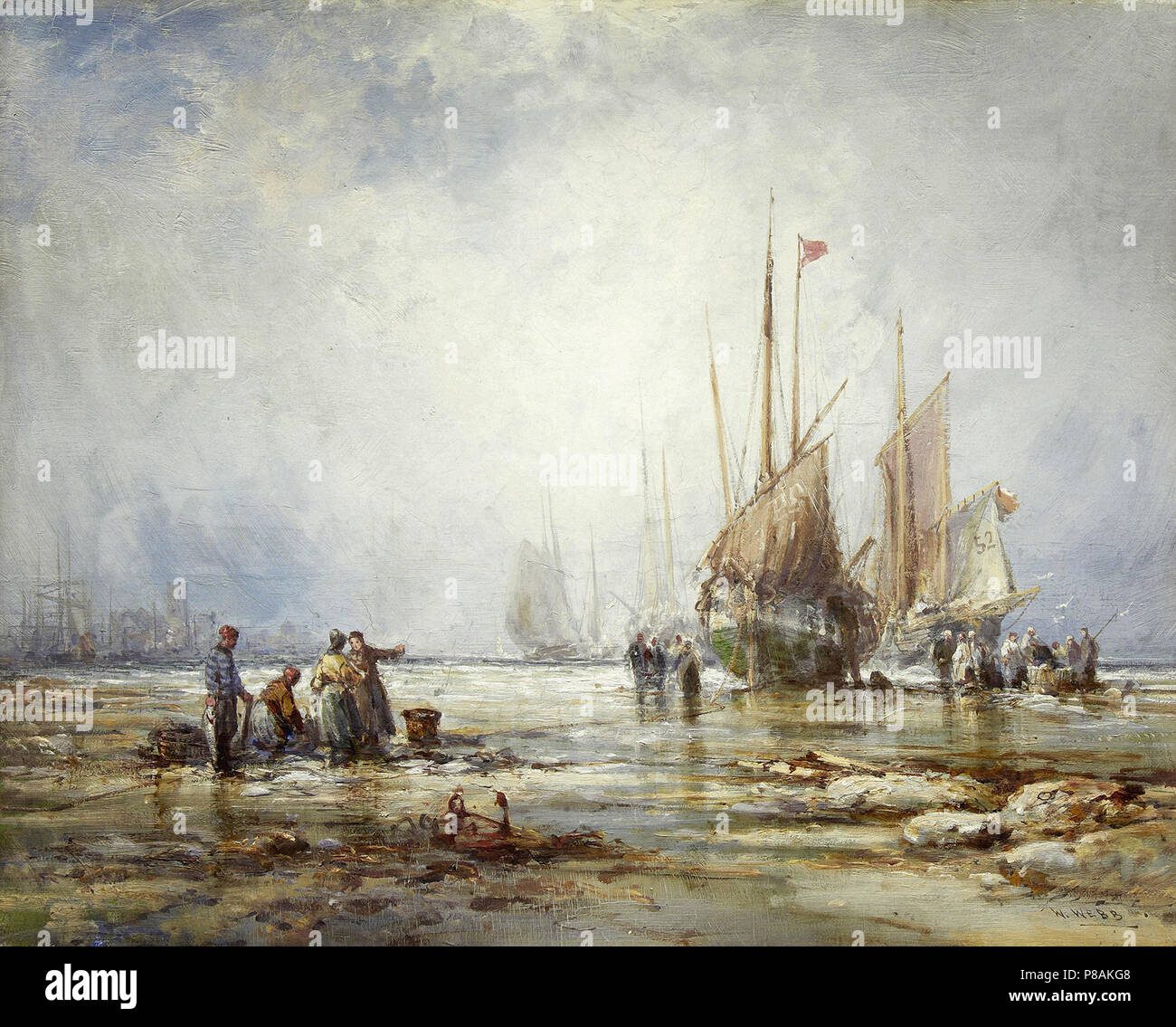 Webb William Edward - près de Ramsey à l'île de Man Banque D'Images