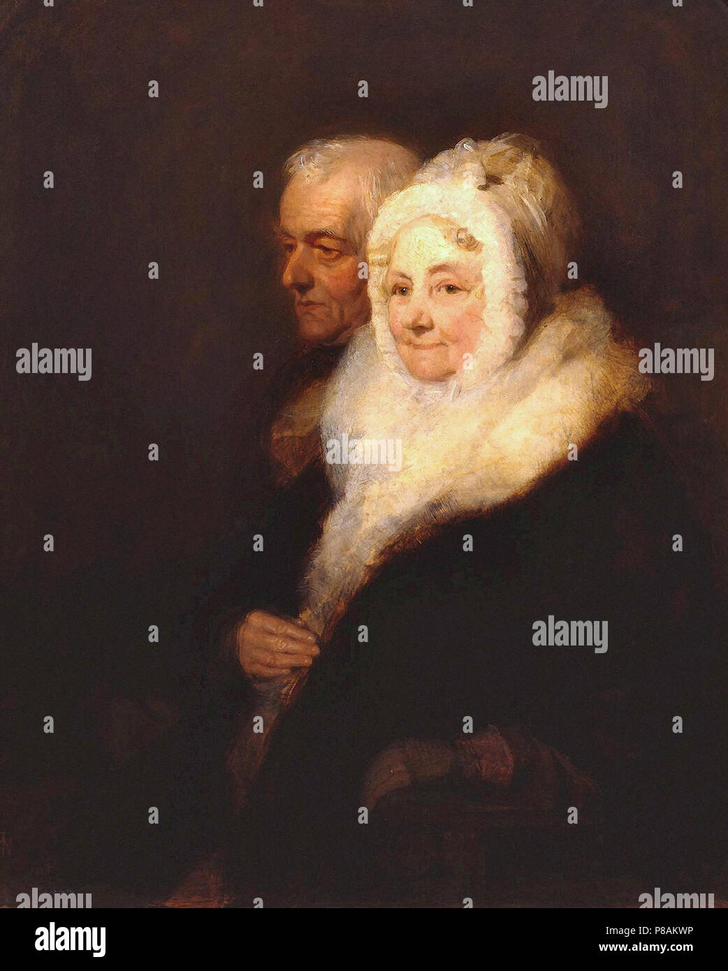 Thomas Webster - le père et la mère de l'artiste Banque D'Images