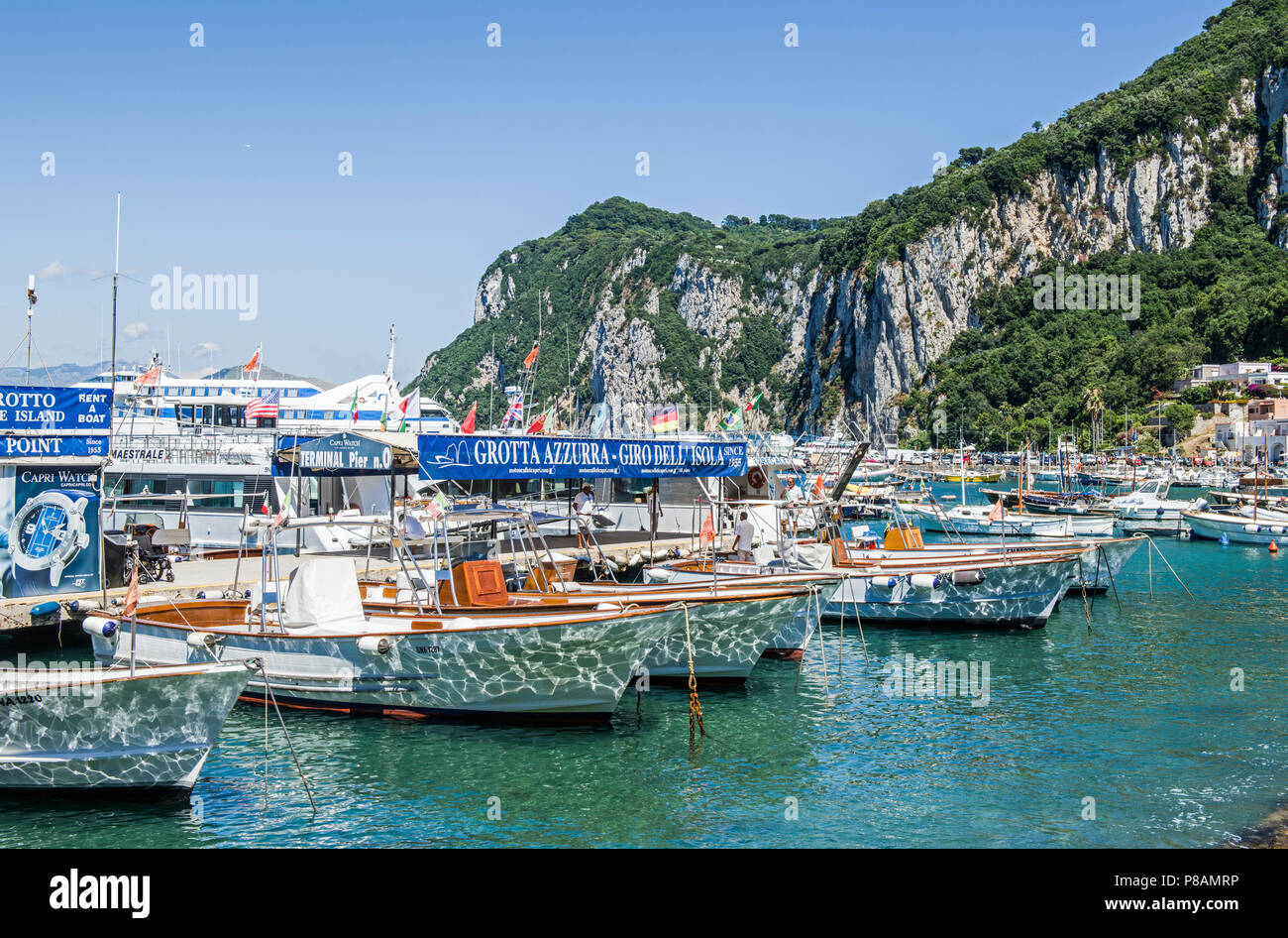 Marina Grande à Capri, Italie Banque D'Images