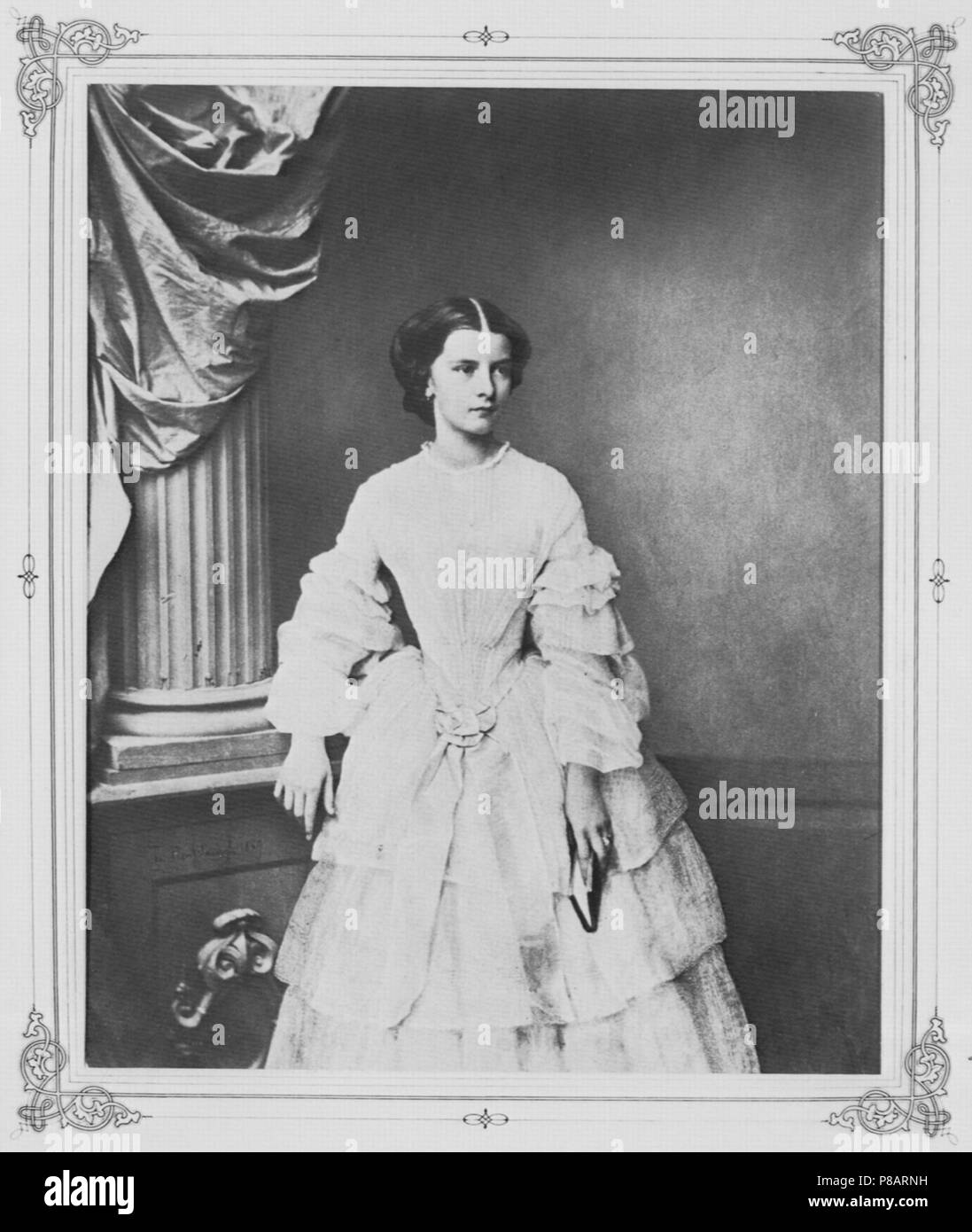 Portrait de l'Impératrice Elisabeth d'Autriche. Musée : collection privée. Banque D'Images