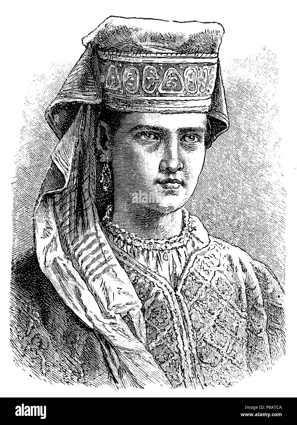 Femme de Mordovie, 1904 Banque D'Images