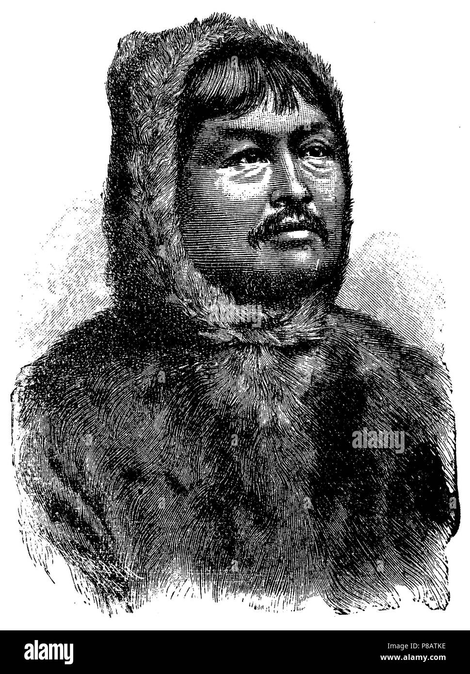 Unalashka, 1904 de Eskimo Banque D'Images