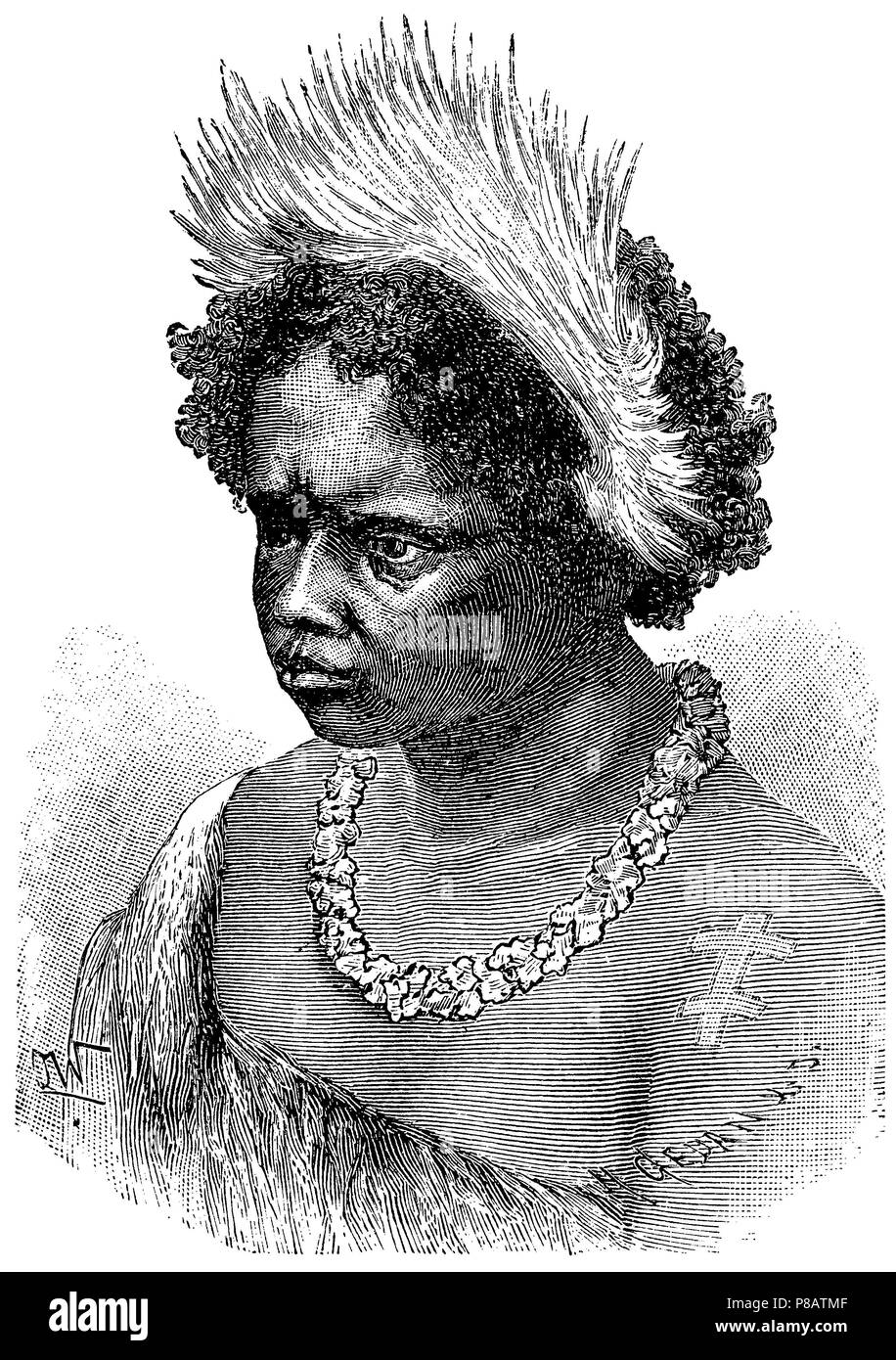 Femme en Nouvelle Galles du Sud, 1904 Banque D'Images